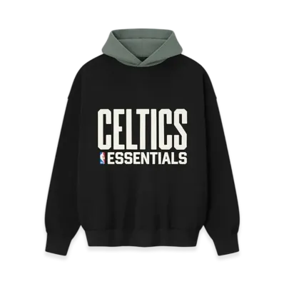 FEAR OF GOD ESSENTIALS Celtics Sport Hoodie "Black/Balsam Green"