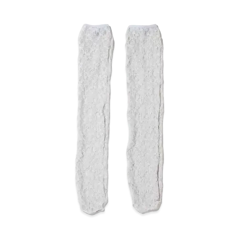 atmos pink Lace Socks "White"