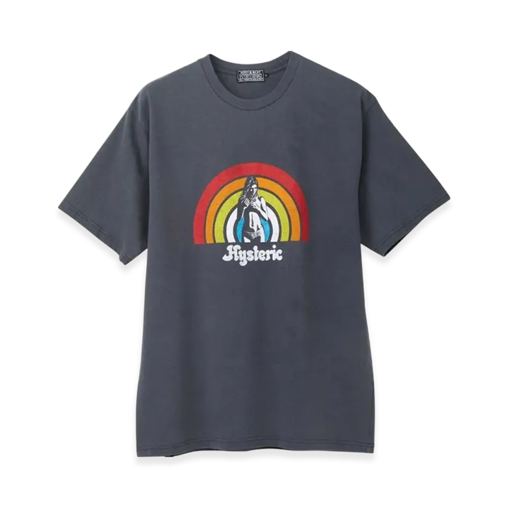 HYSTERIC GLAMOUR Rainbow T-Shirt "Black"