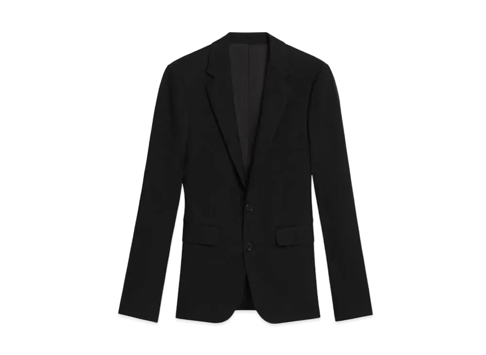 CELINE Cropped Jacket / Wool Gabardine "Black"
