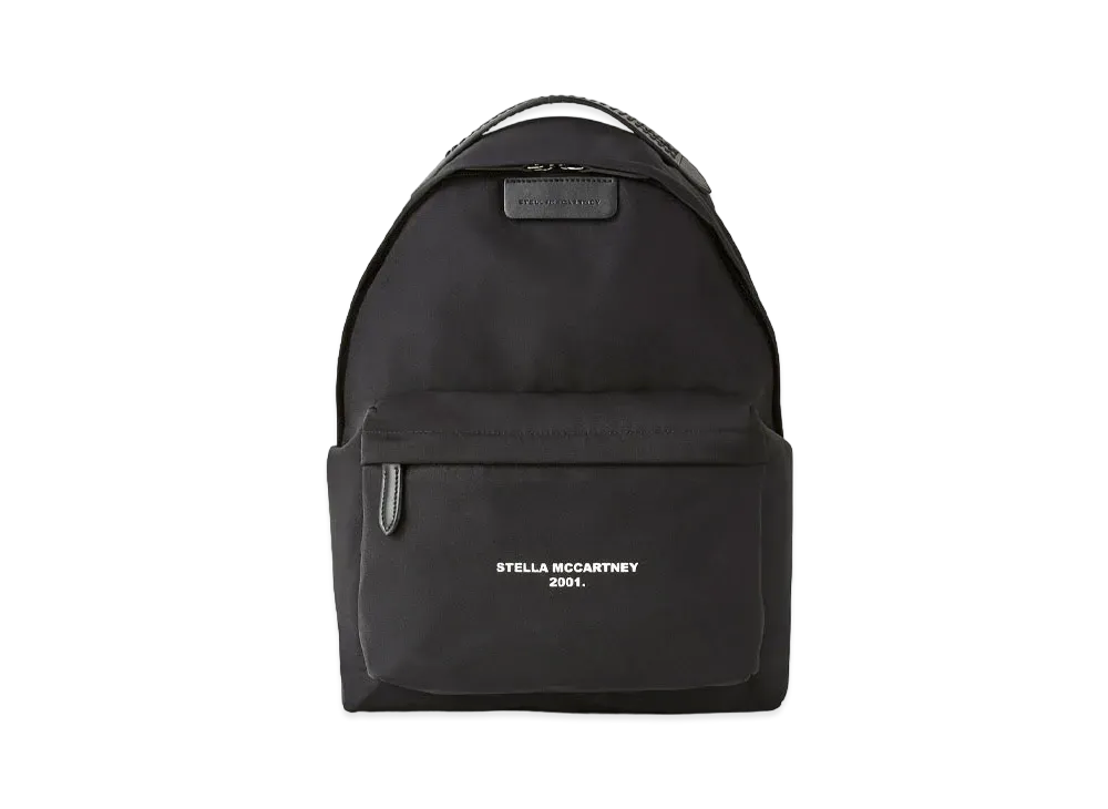 STELLA McCARTNEY Farabella Logo Go Backpack "Black White"
