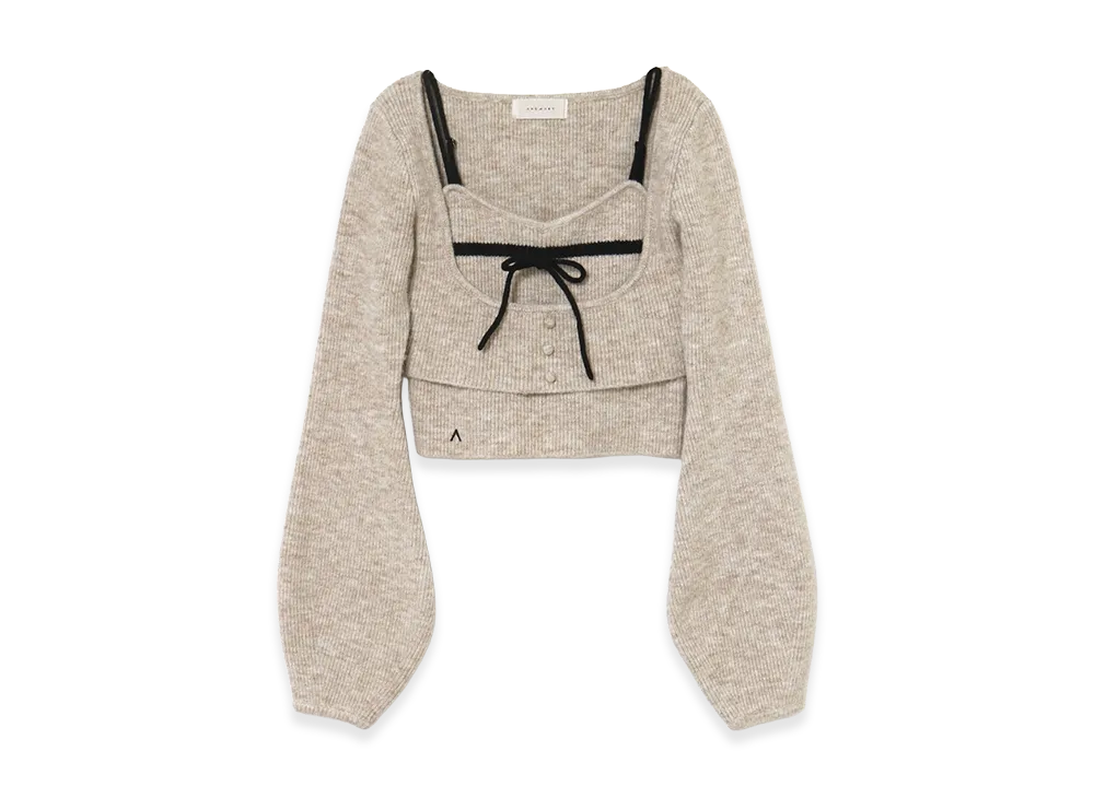 ANDMARY Women's Natalie Ribbon Set "Beige"