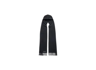 BALENCIAGA Hooded Scarf "Faded Black"