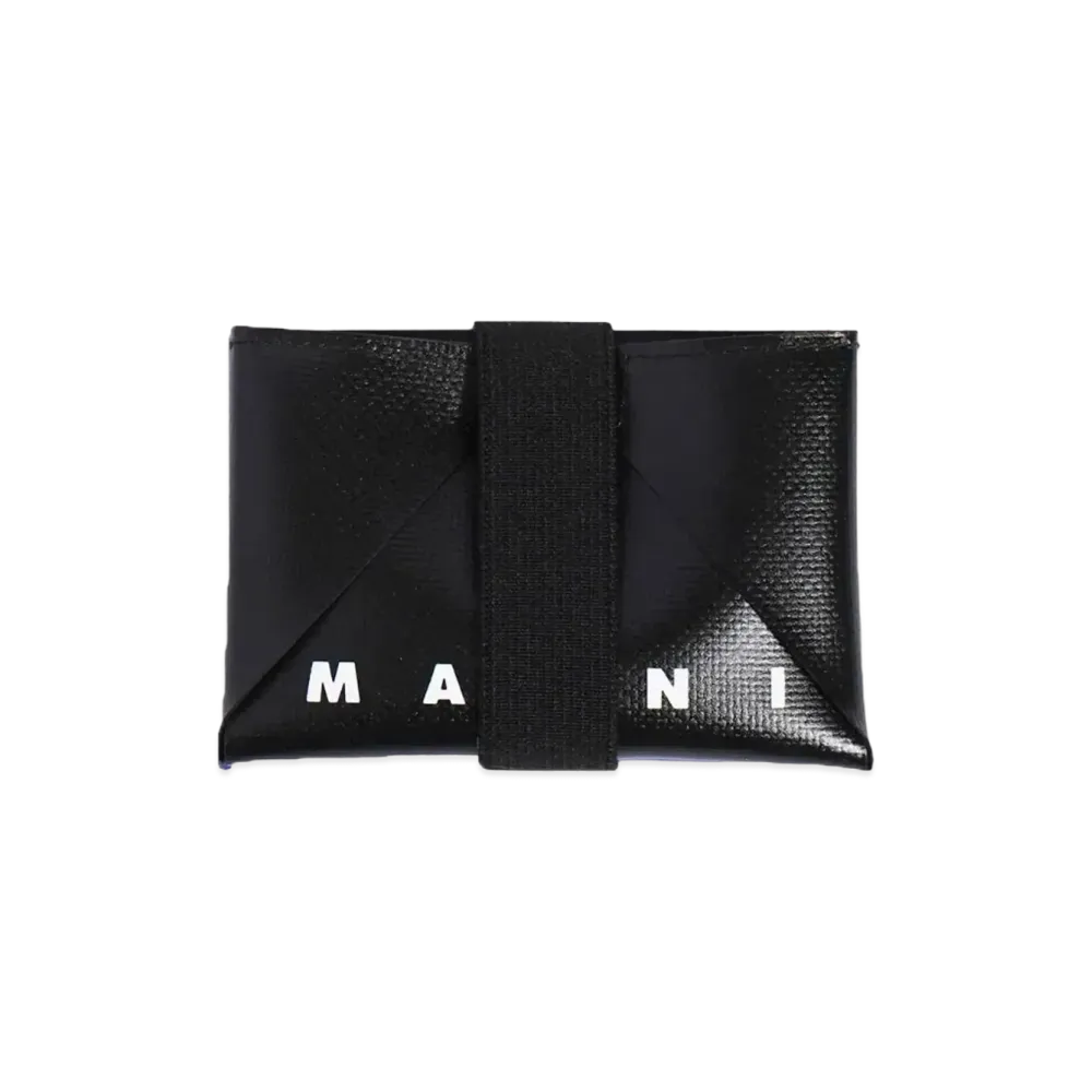 MARNI CC HOLDER "BLACK/ROYAL"
