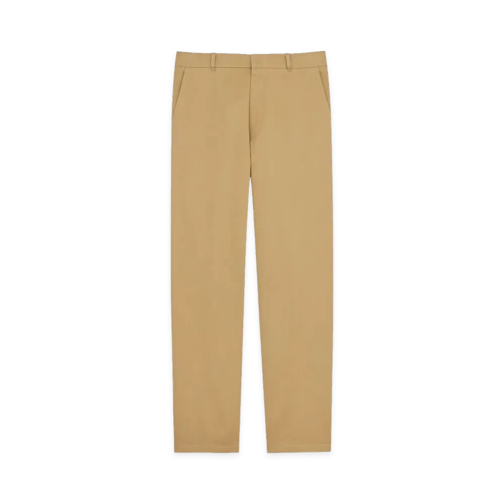Saint Laurent Cotton Gabardine Chino Pants "Beige"