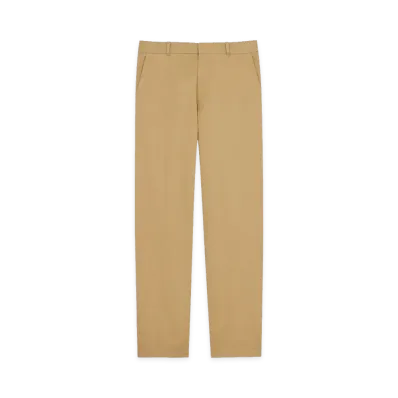 Saint Laurent Cotton Gabardine Chino Pants "Beige"