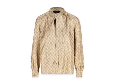 GUCCI Women's 'GG' Shirt "Beige"