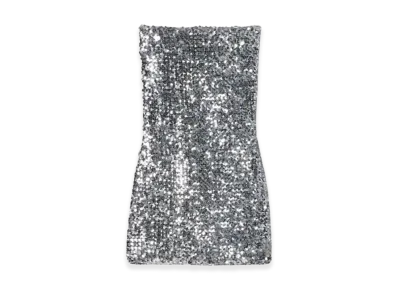 GUCCI Women's Sequin Dress "Silver"