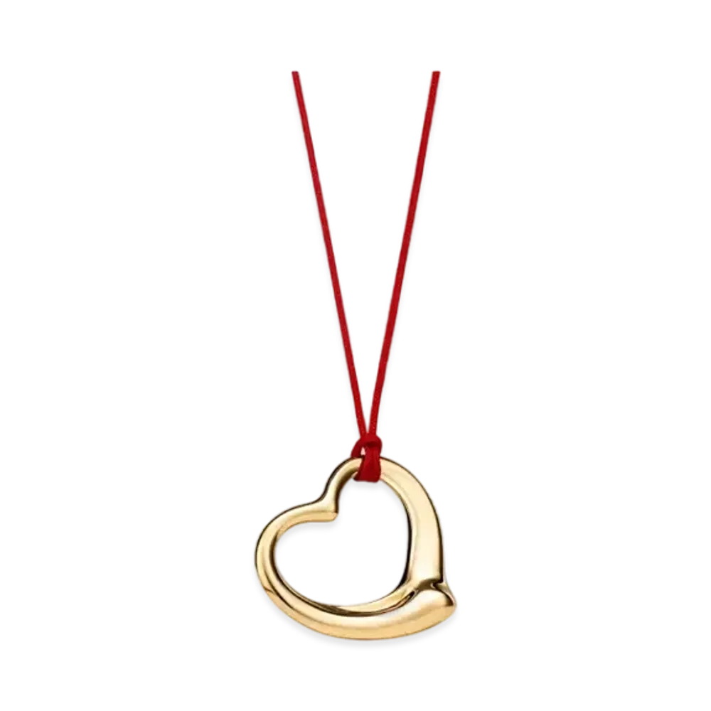 Tiffany & Co. Elsa Peretti Open Heart Pendant 36mm 18K "Yellow Gold"