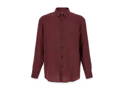 Saint Laurent Cassandre Shirt "Bordeaux"