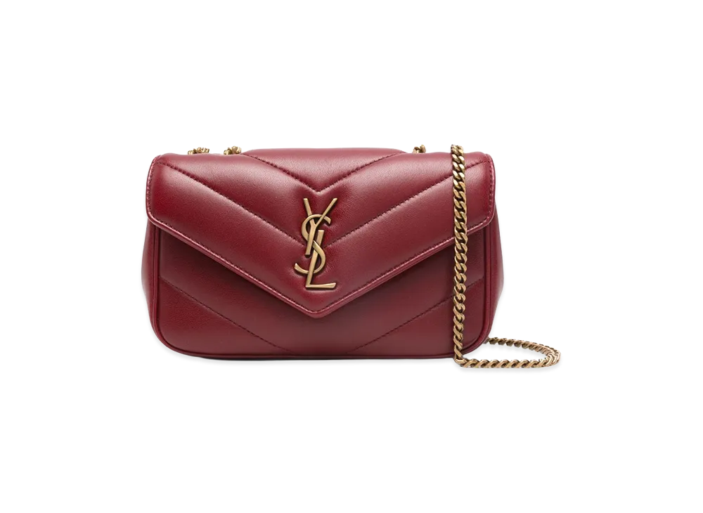 Saint Laurent Women's YSL Pw Mini Lou Lou "Carmine"