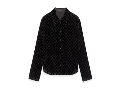 GUCCI 'GG' Velvet Shirt "Black"
