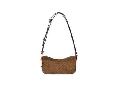 GUCCI Women's Suede Shoulder Bag "Camel"