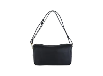 GUCCI Women's Leather Medium Gucci Half Horsebit Shoulder Bag "Black"