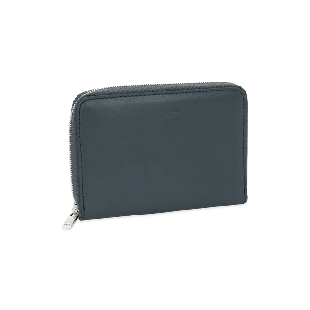 Jil Sander Zip Around Bifold Wallet "Prussian Blue"