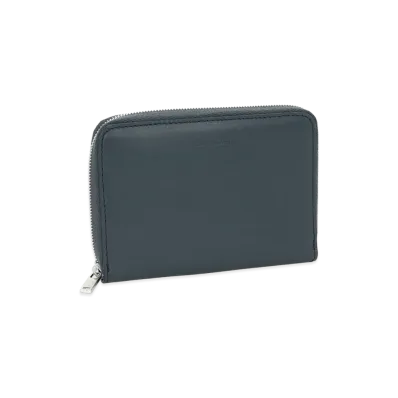 Jil Sander Zip Around Bifold Wallet "Prussian Blue"