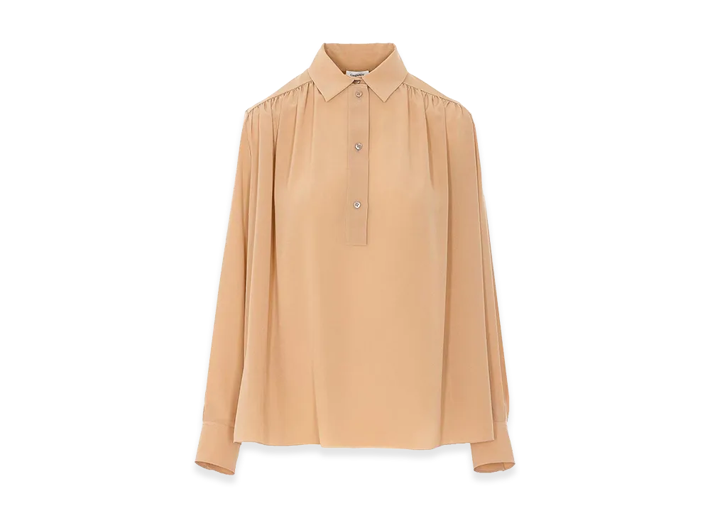 Saint Laurent Women's Nude Clair Shirt "Beige"