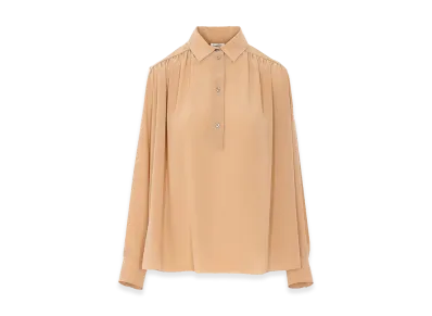 Saint Laurent Women's Nude Clair Shirt "Beige"