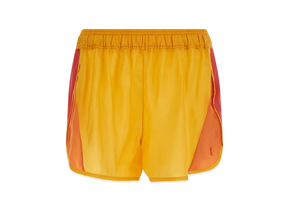 Saint Laurent Women's Color-Block Shorts "Multi"