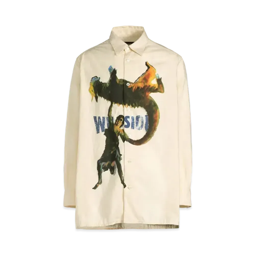 WILDSIDE Yohji Yamamoto x IZUMONSTER Graphic Shirt "Ivory"