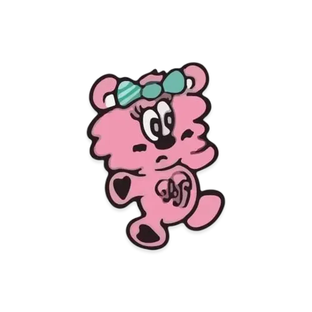 Verdy x BLACKPINK Born Pink Pop Up Wappen Patch Set "Pink"