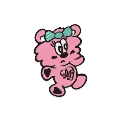 Verdy x BLACKPINK Born Pink Pop Up Wappen Patch Set "Pink"