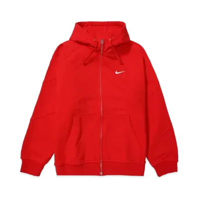 Supreme x Nike Zip Up Hooded Sweatshirt "Red"