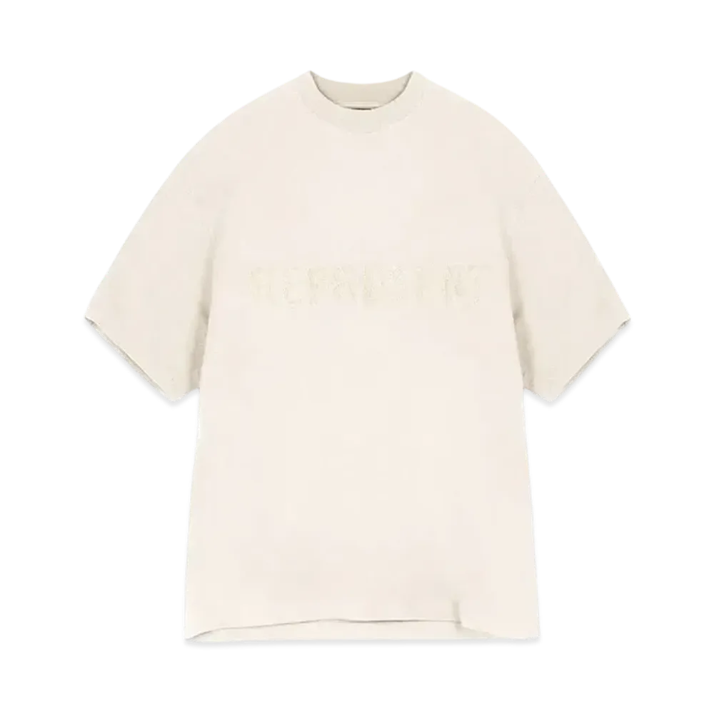 REPRESENT Owners Club Boyfriend T-Shirt "Oat Milk"