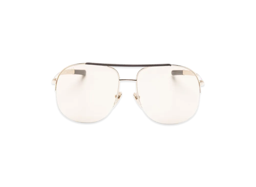 GUCCI Women's Metal Sunglasses "Gold"