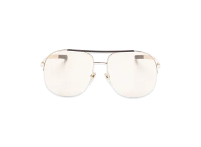 GUCCI Women's Metal Sunglasses "Gold"