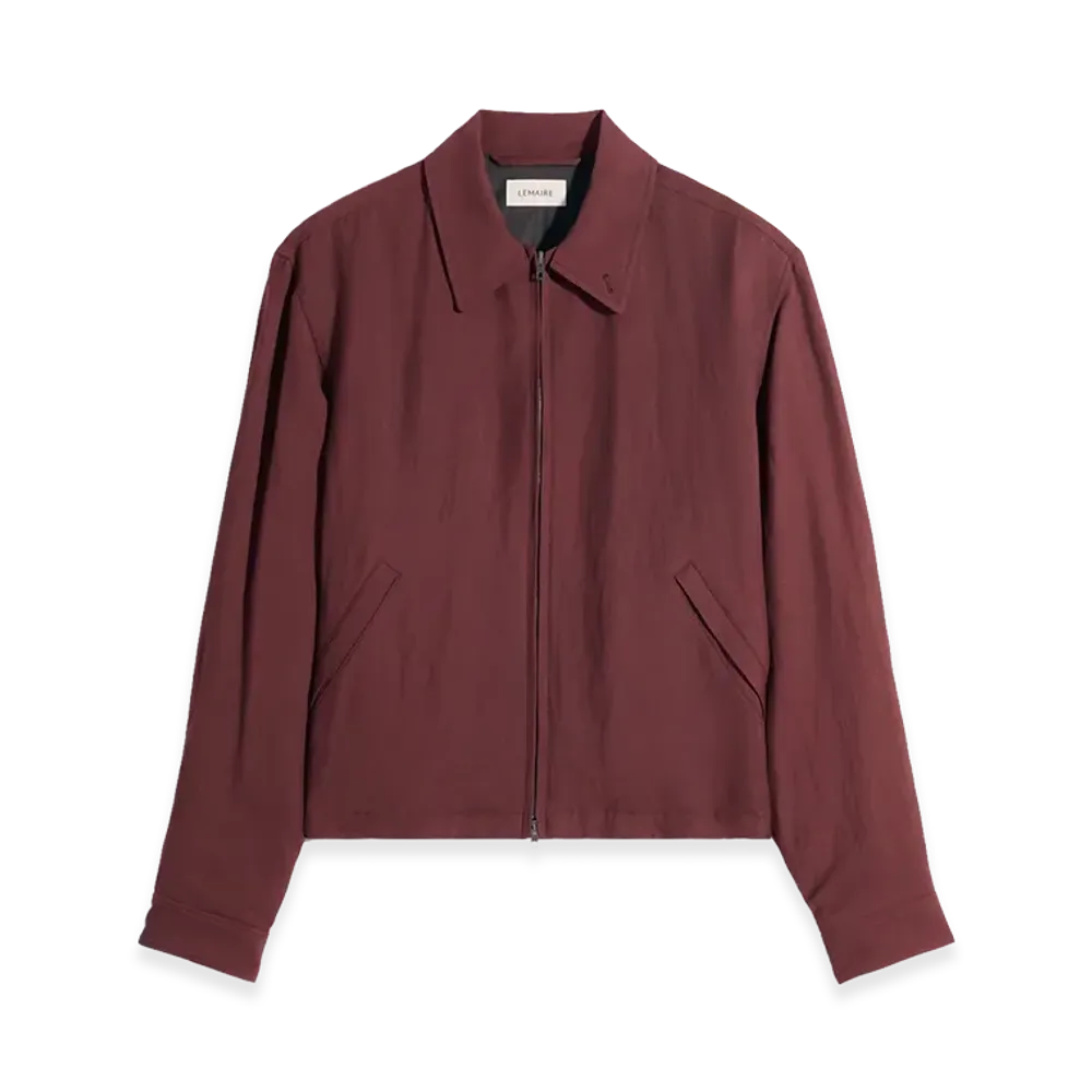 LEMAIRE Viscose Linen Gabardine Short Blouson "Porto"
