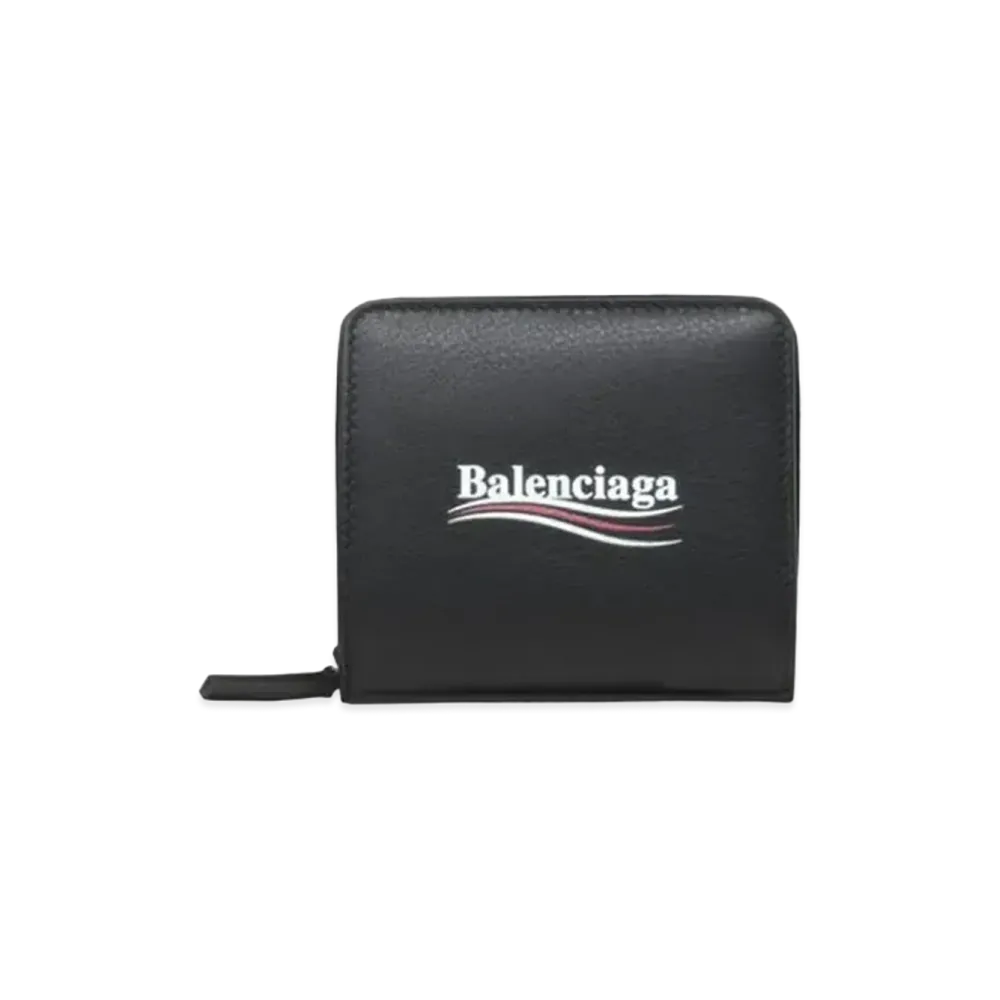 BALENCIAGA Political Campaign Compact Wallet "Black"