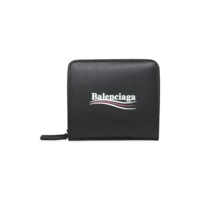 BALENCIAGA Political Campaign Compact Wallet "Black"