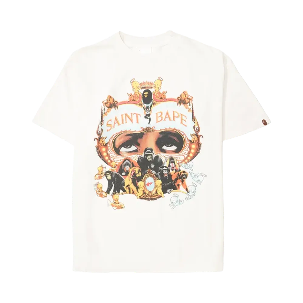 SAINT Mxxxxxx x A BATHING APE BAPE SS Tee Generation 