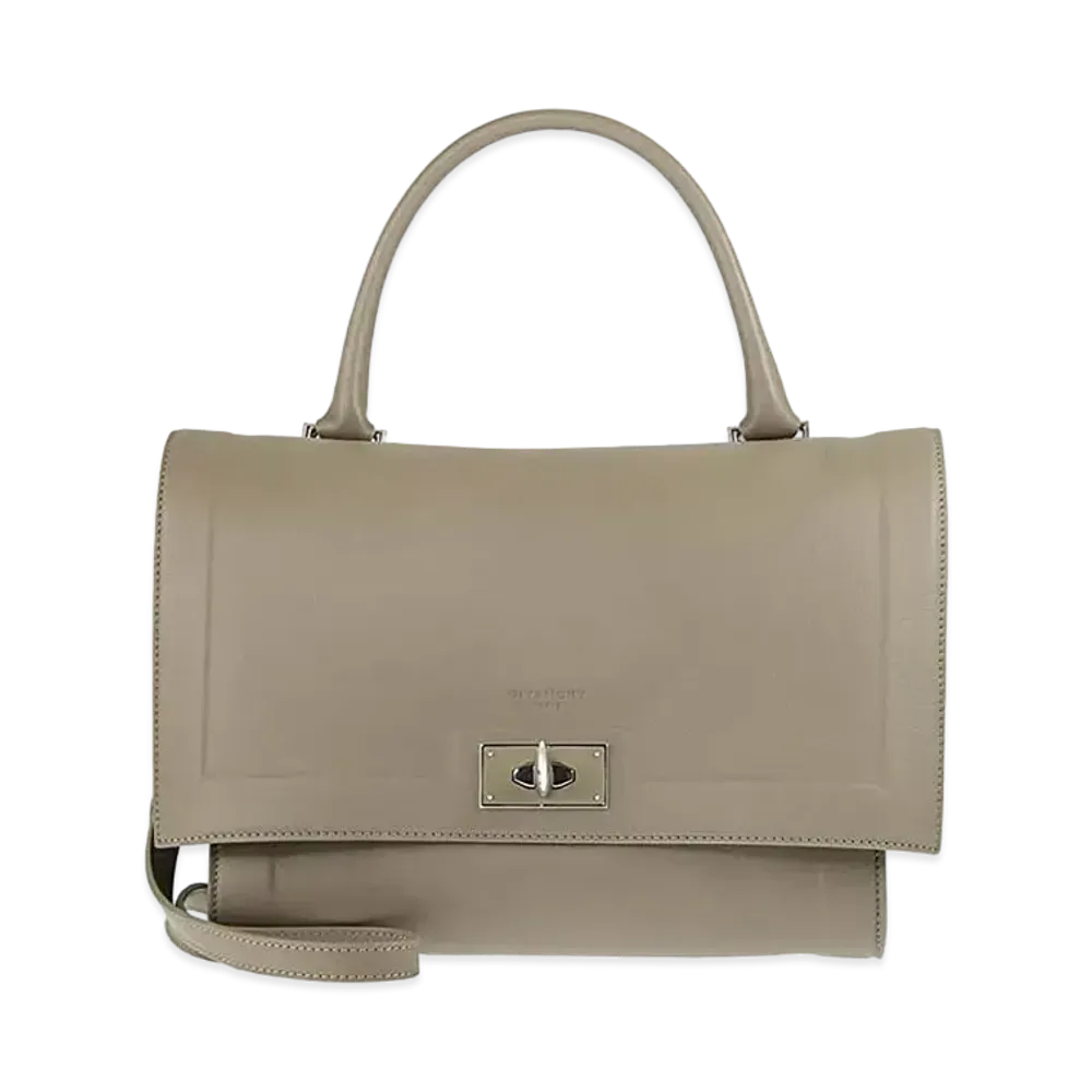 GIVENCHY Shark Leather 2Way Bag "Gray"