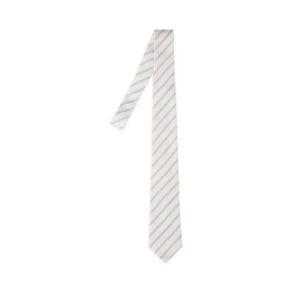 Saint Laurent Ties "White"
