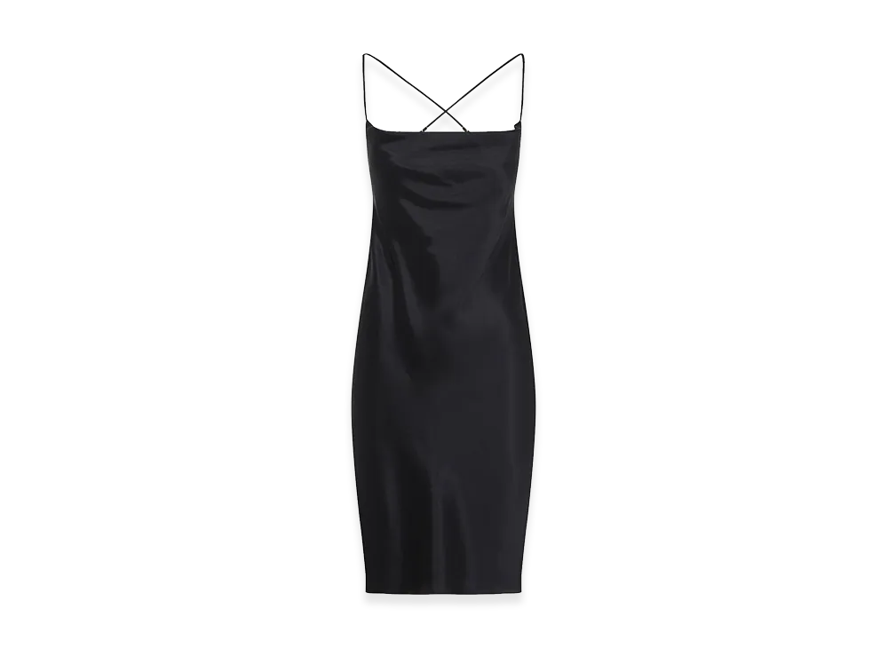Saint Laurent Women's Silk Mini Dress "Black"