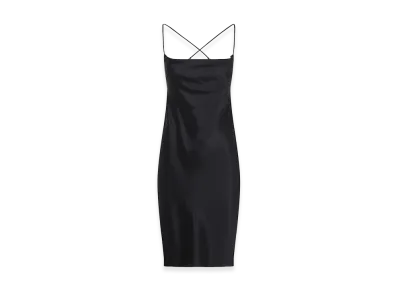 Saint Laurent Women's Silk Mini Dress "Black"