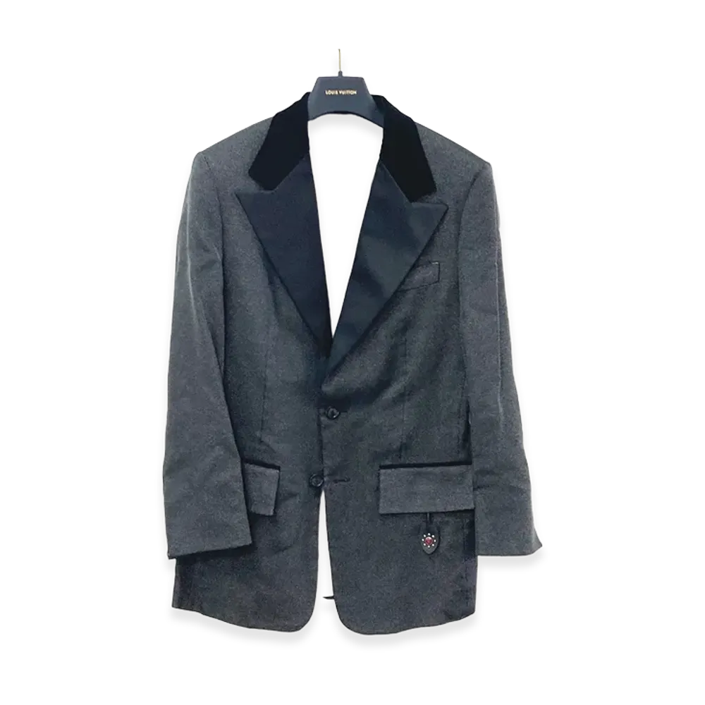 Louis Vuitton Slit Sleeve Tuxedo Jacket "Black"