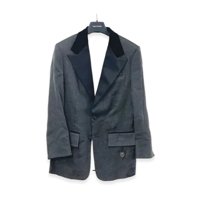 Louis Vuitton Slit Sleeve Tuxedo Jacket "Black"