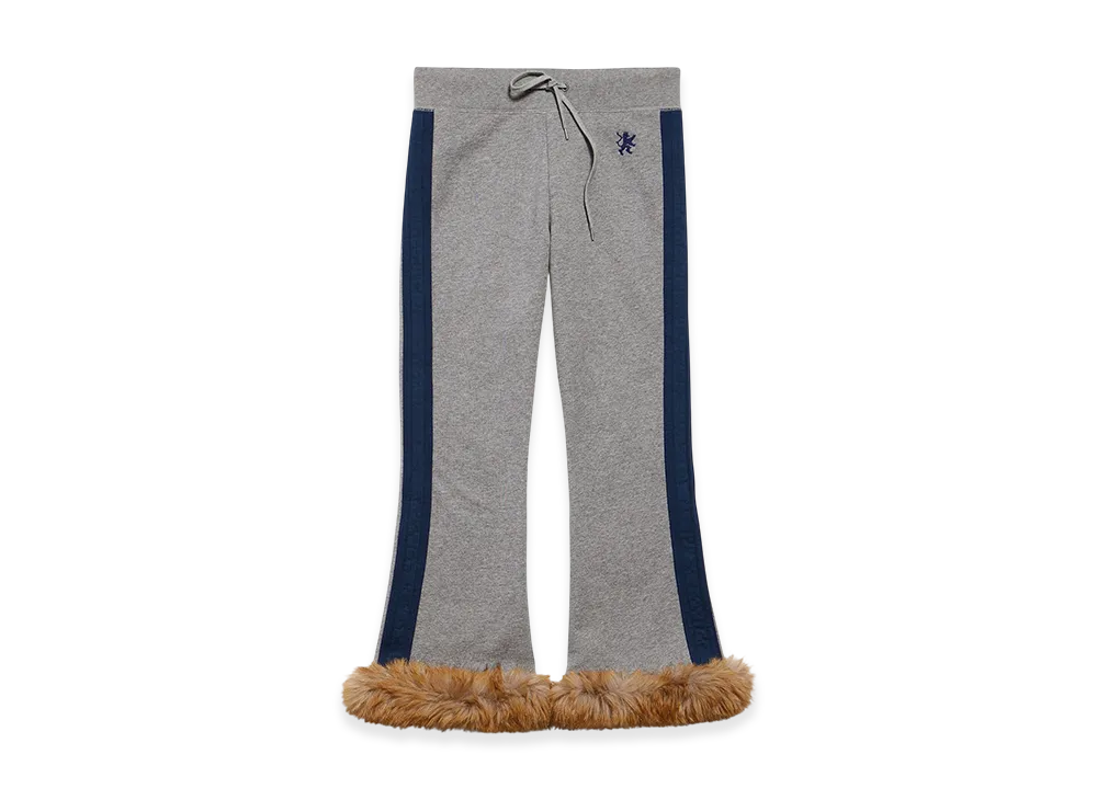 BALENCIAGA Lion Flare Capri Sweatpants "Dark Heather Grey/Washed Navy"