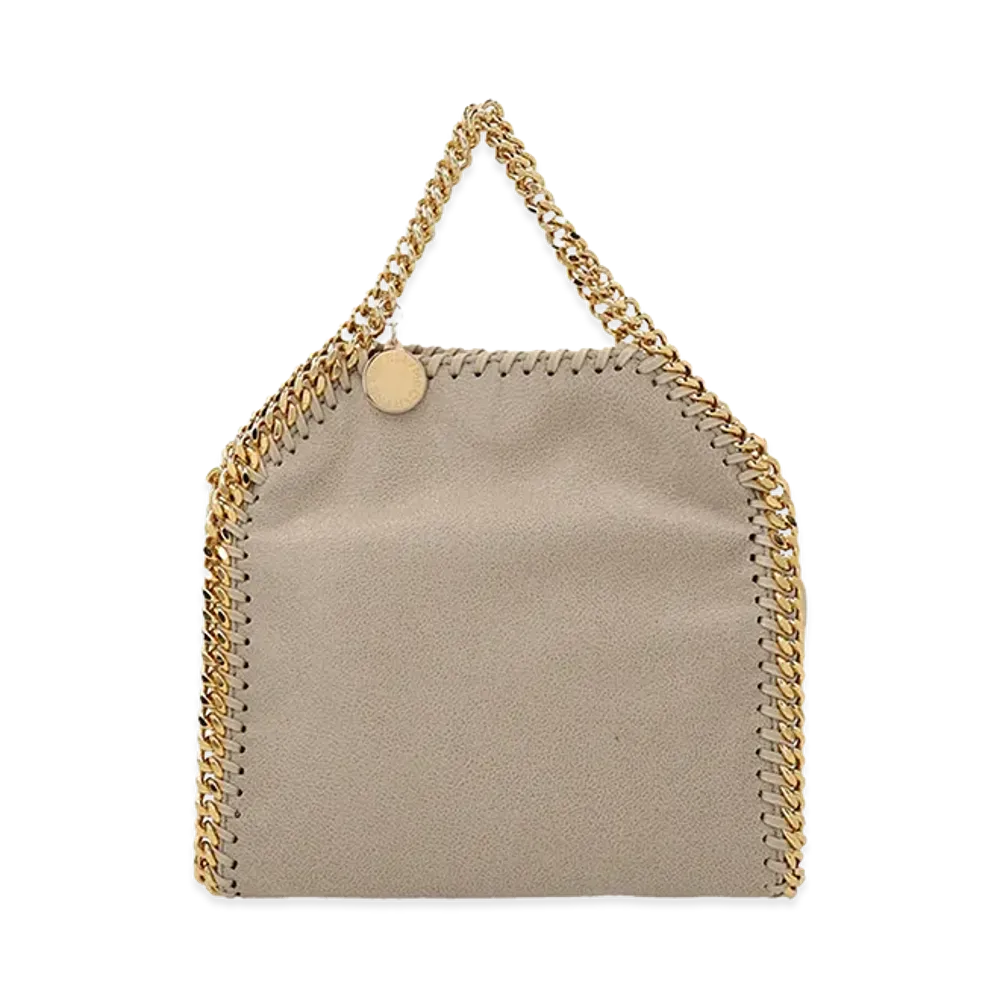 STELLA McCARTNEY Women's Shaggy Deer Micro Falabella Handbag "Beige/Sand"
