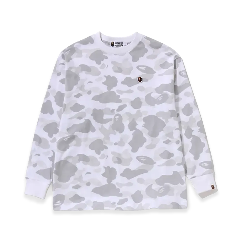 A BATHING APE Color Camo One Point L/S Tee "White"