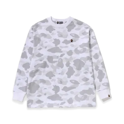 A BATHING APE Color Camo One Point L/S Tee "White"