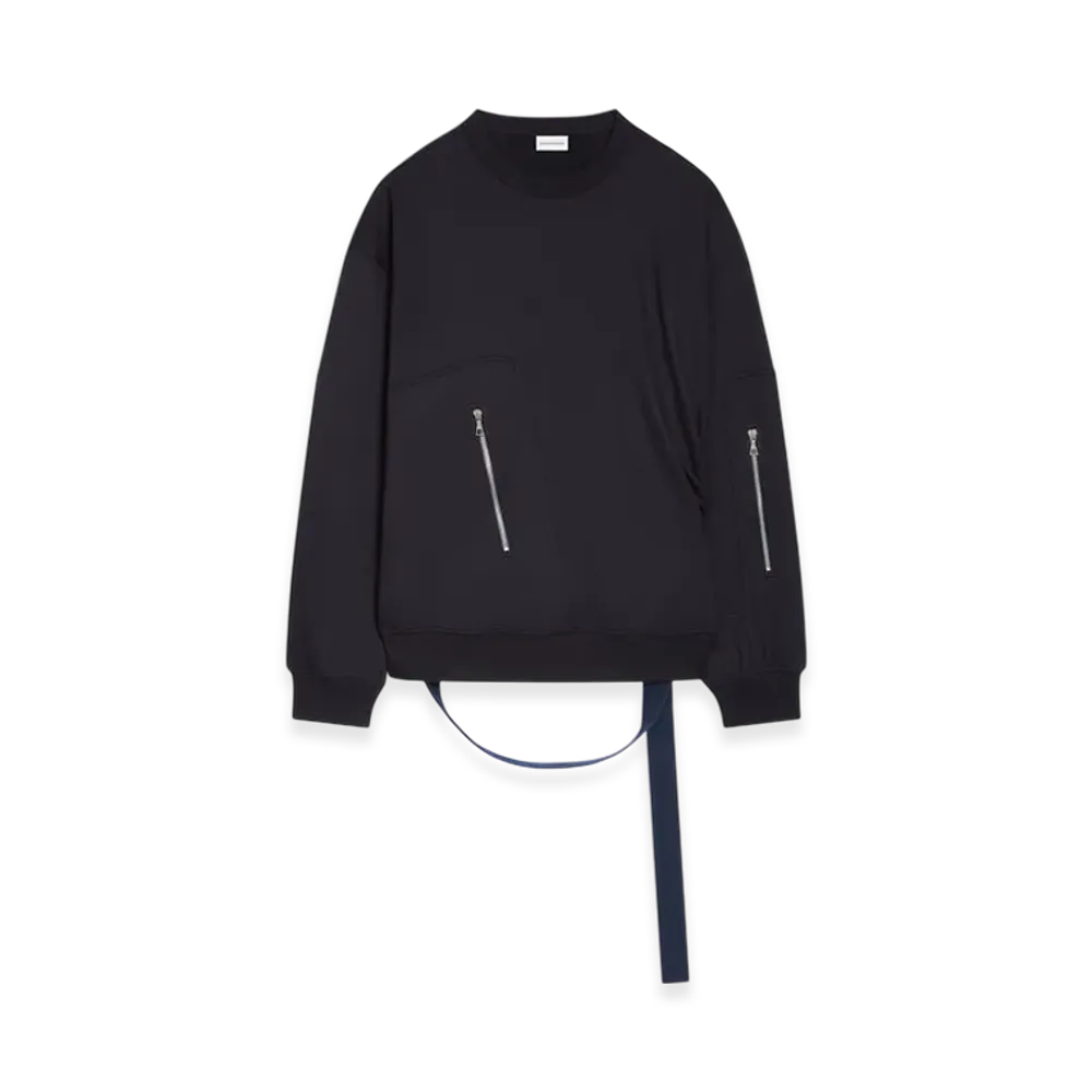 DRIES VAN NOTEN Strap Sweatshirt "Navy"