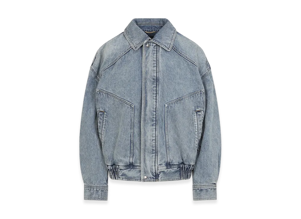 Saint Laurent Women's Denim Jacket "Light Blue"