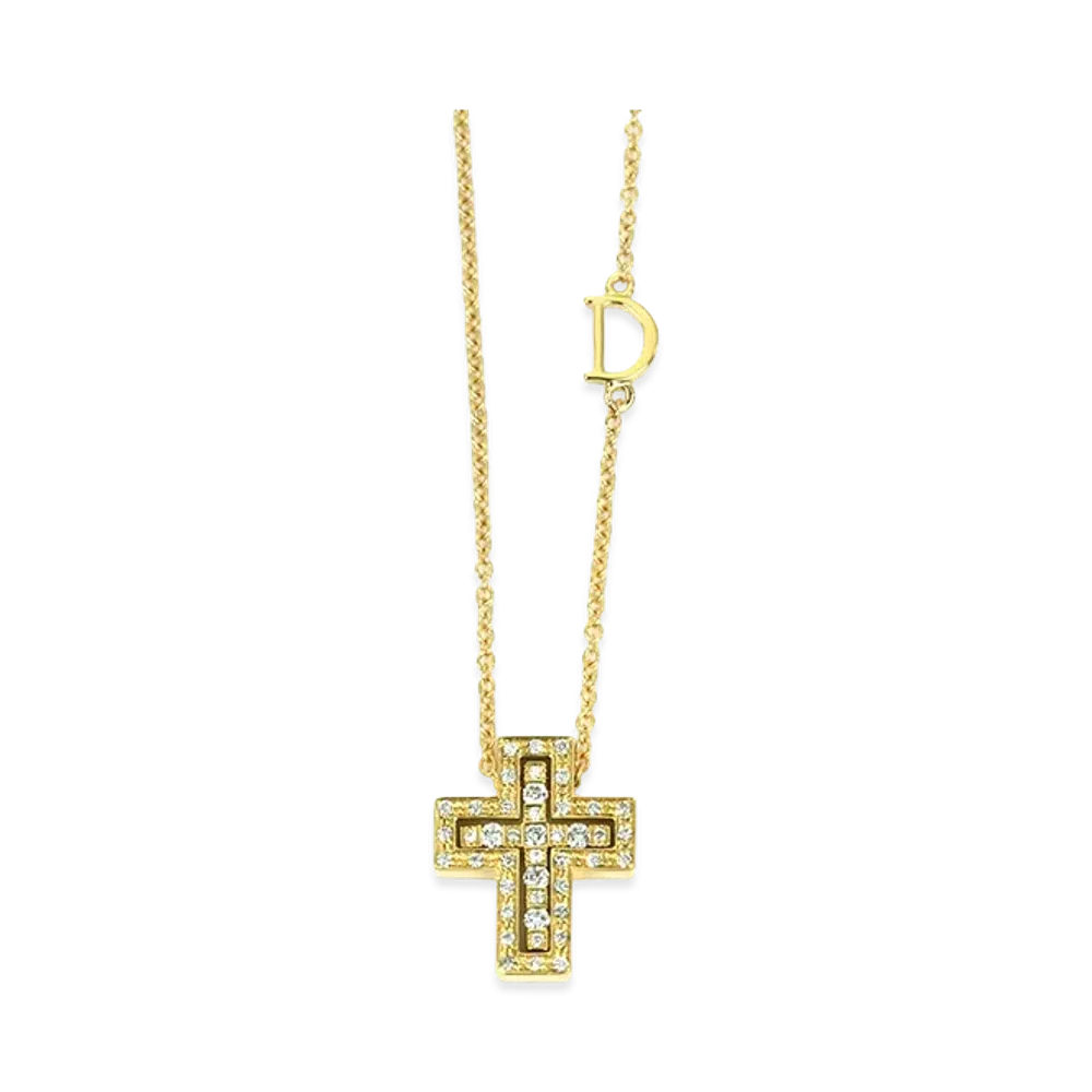 DAMIANI Women's Necklace Belle Epoque 0.17ct "Yellow Gold"