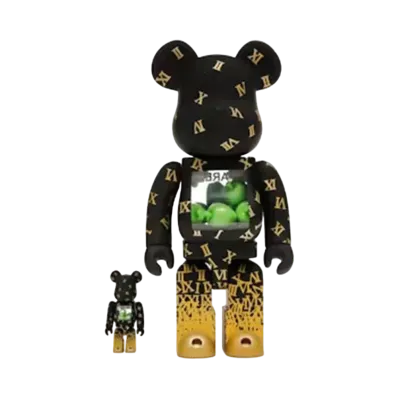 MEDICOM TOY "BEARBRICK" -SHAREEF- SHAREEF 3 100% & 400%