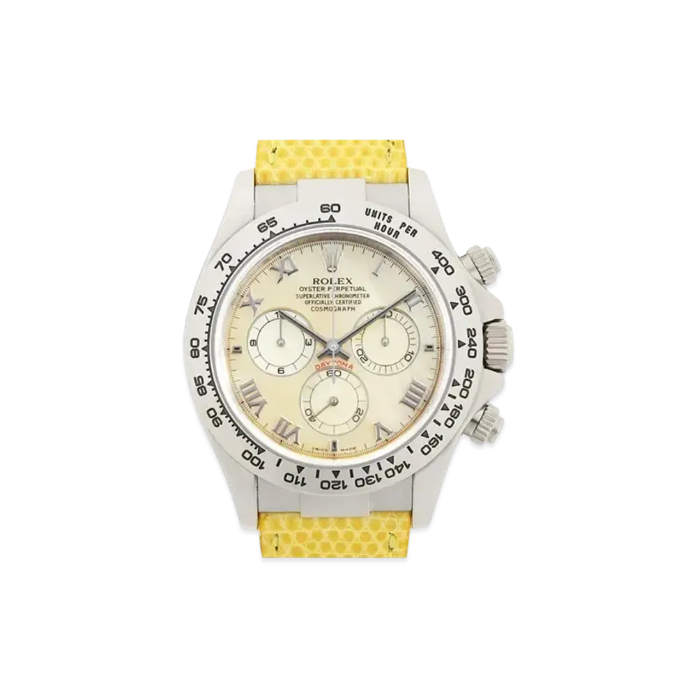 ROLEX Cosmograph Daytona Beach "Yellow Shell/White Gold"
