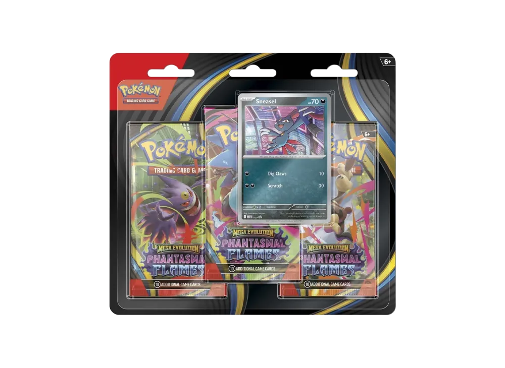 ポケモンカードゲームMEGA(英語版)メガエボリューション「ファンタズマル フレイムス 3ブースターパック & ニューラ プロモカード」